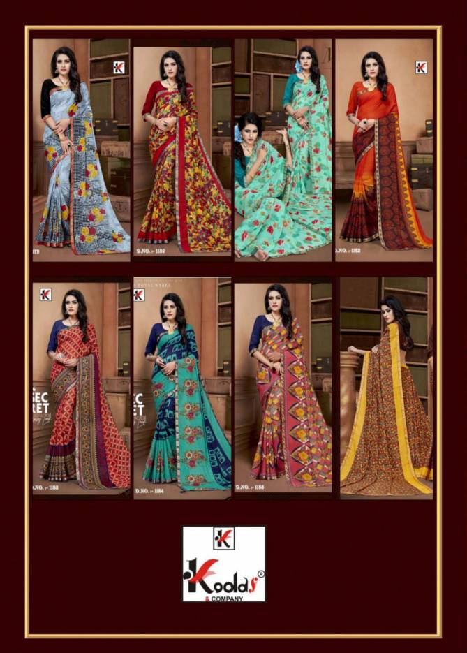 Rajvi 21 Casual Regular Wear Rennial Printed Designer Saree Collection
